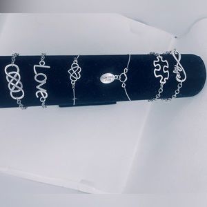 Hand made silver plated charm bracelets. Each have 4 in stock until sold out